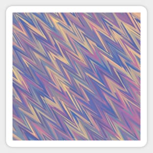 Groovy Boho Colorful Zigzag Sticker